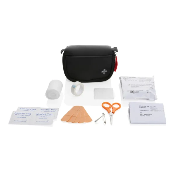 RCS gerecycled nubuck PU etui mailable EHBO-set zwart
