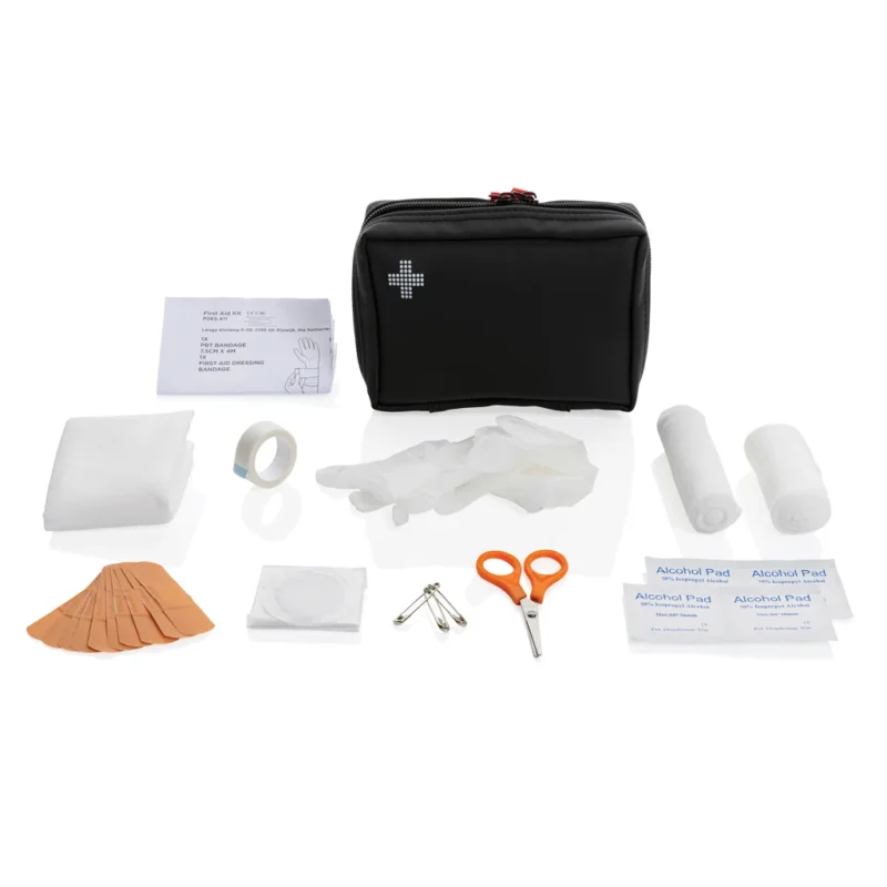 RCS gerecycled nubuck PU etui EHBO-set zwart