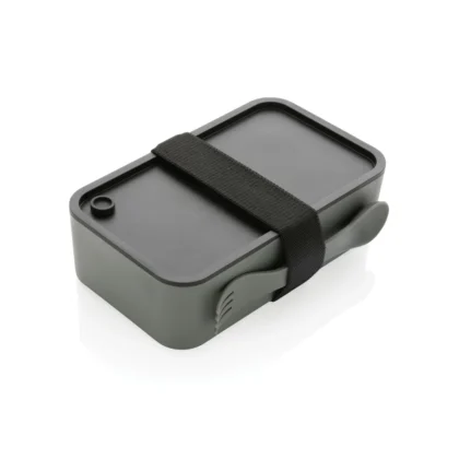 PP lunchbox met spork grijs