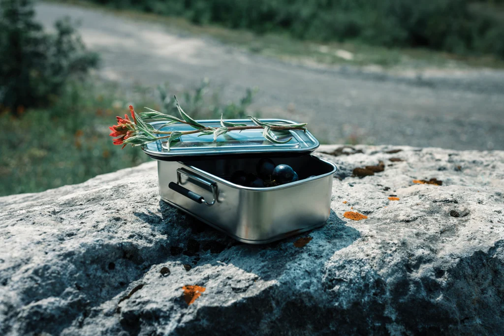 RCS gerecycled roestvrijstalen lekvrije lunchbox