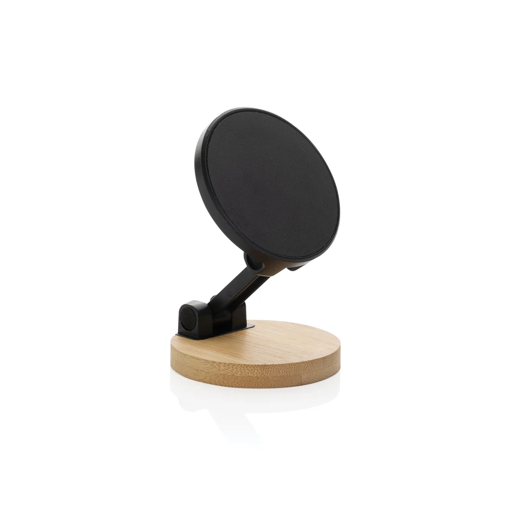Magmount RCS gerecycled plastic en bamboe telefoonstandaard zwart, bruin