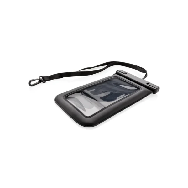IPX 8 waterdichte drijvende telefoon hoes zwart