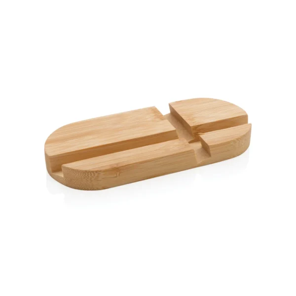 Bamboe tablet en telefoon stand bruin