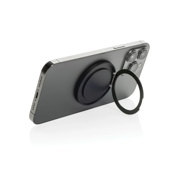 Terra Magnetic RCS rplastic magnetic phone holder with ring grijs