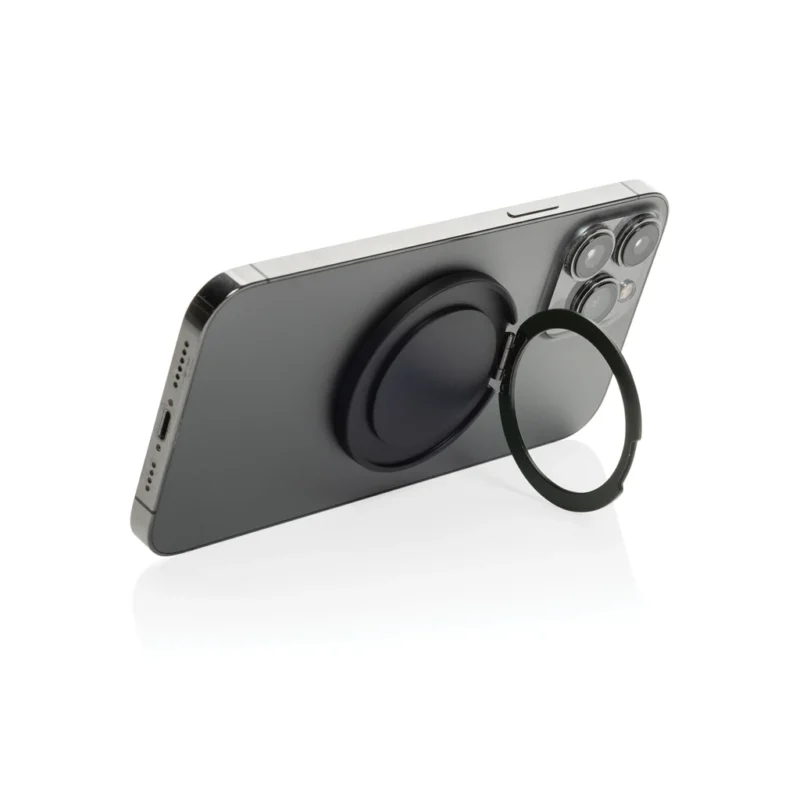 Terra Magnetic RCS rplastic magnetic phone holder with ring grijs