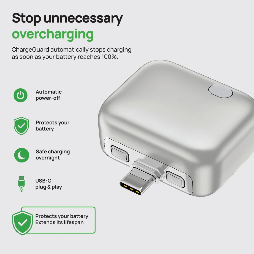 ChargeGuard RCS USB-C-adapter met autom. uitschakeling