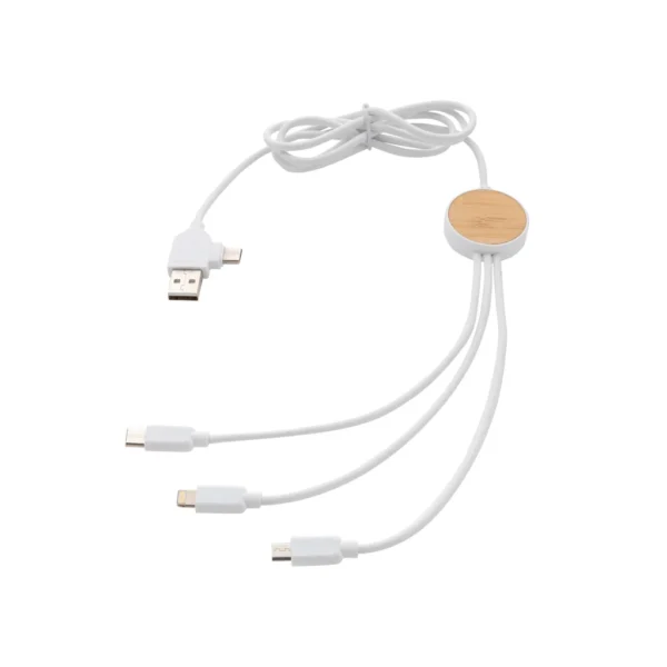 RCS gerecycled plastic Ontario 6-in-1 kabel wit