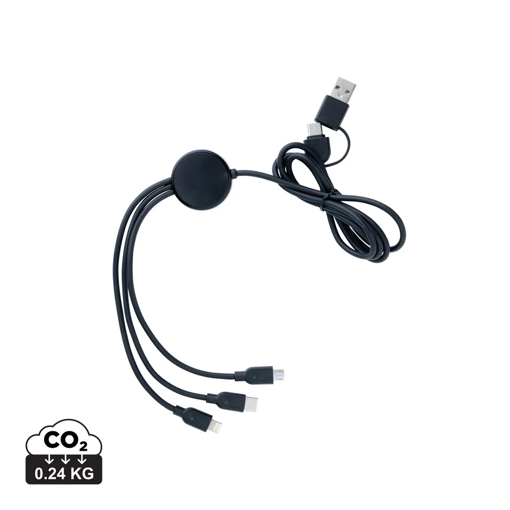 RCS gerecycled TPE en gerecyclede kunststof 60W 4-in-1 kabel
