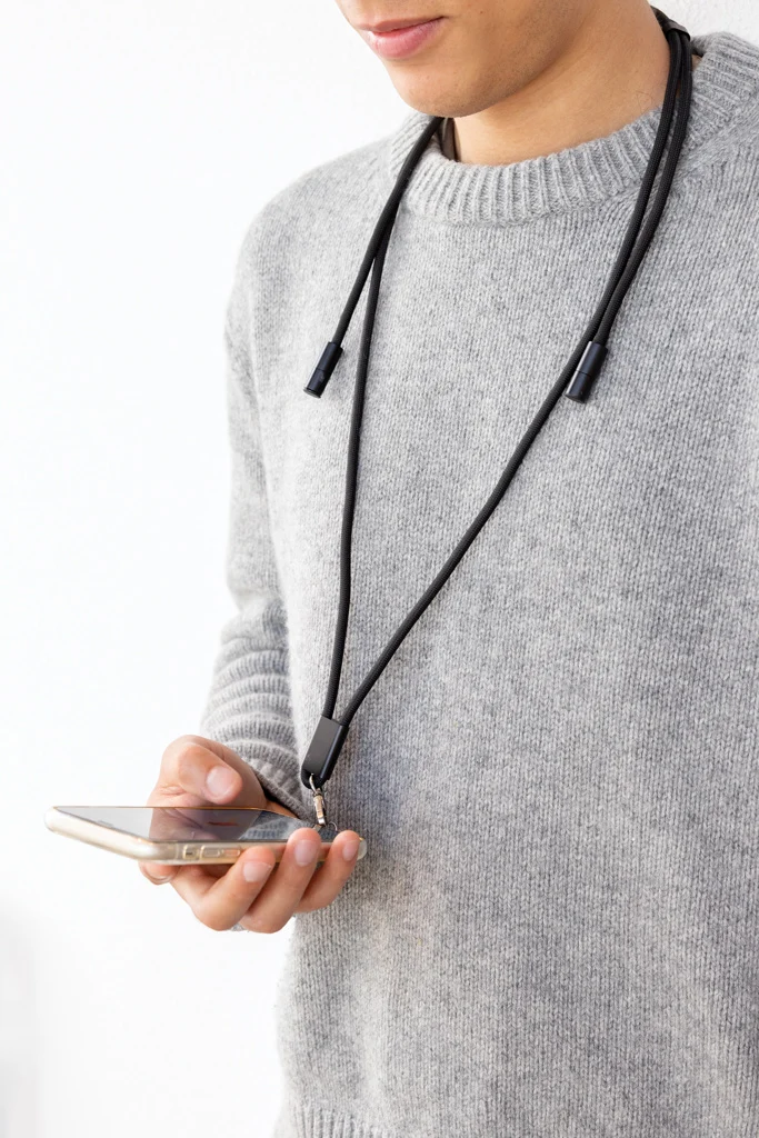 LoopAmp RCS rPET verstelbaar telefoonkoord met 60W kabel