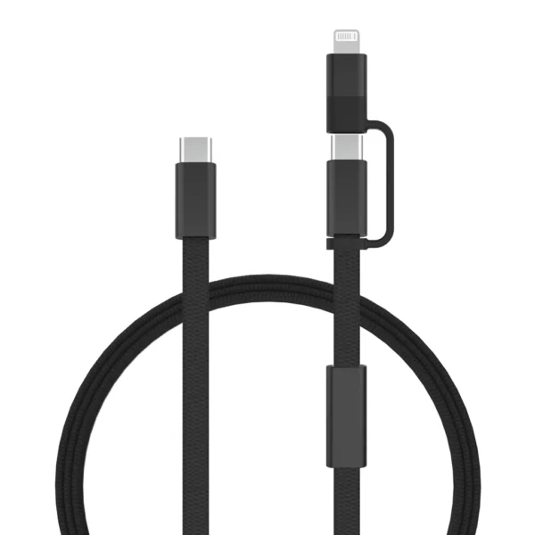 Arc RCS 60W 120 cm 2-in-1 snellaadkabel zwart