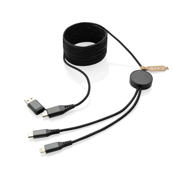 Terra RCS gerecycled PET 3 meter 4-in-1 kabel grijs