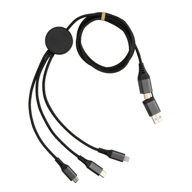 Terra 60W RCS recycled aluminium 120 cm 6-in-1 kabel grijs