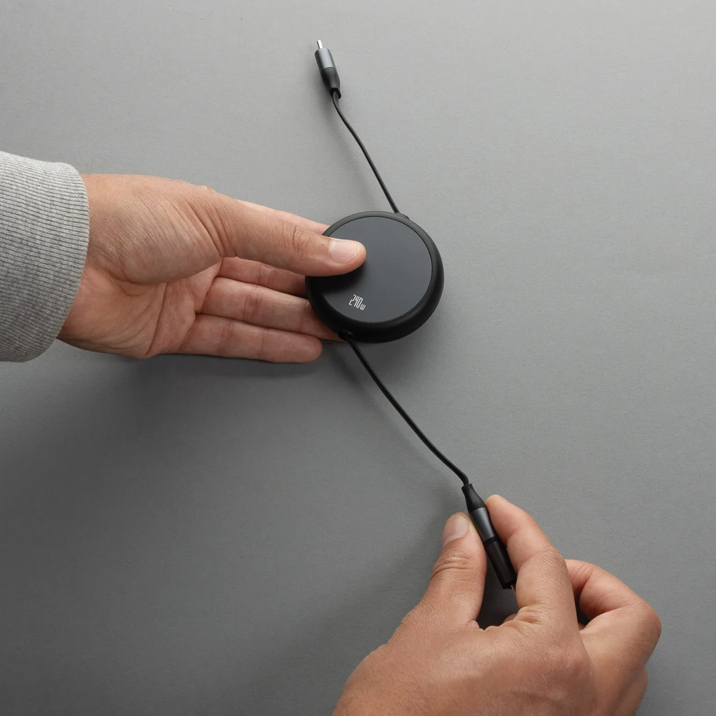 Terra recycled aluminum uittrekbare 240W kabel