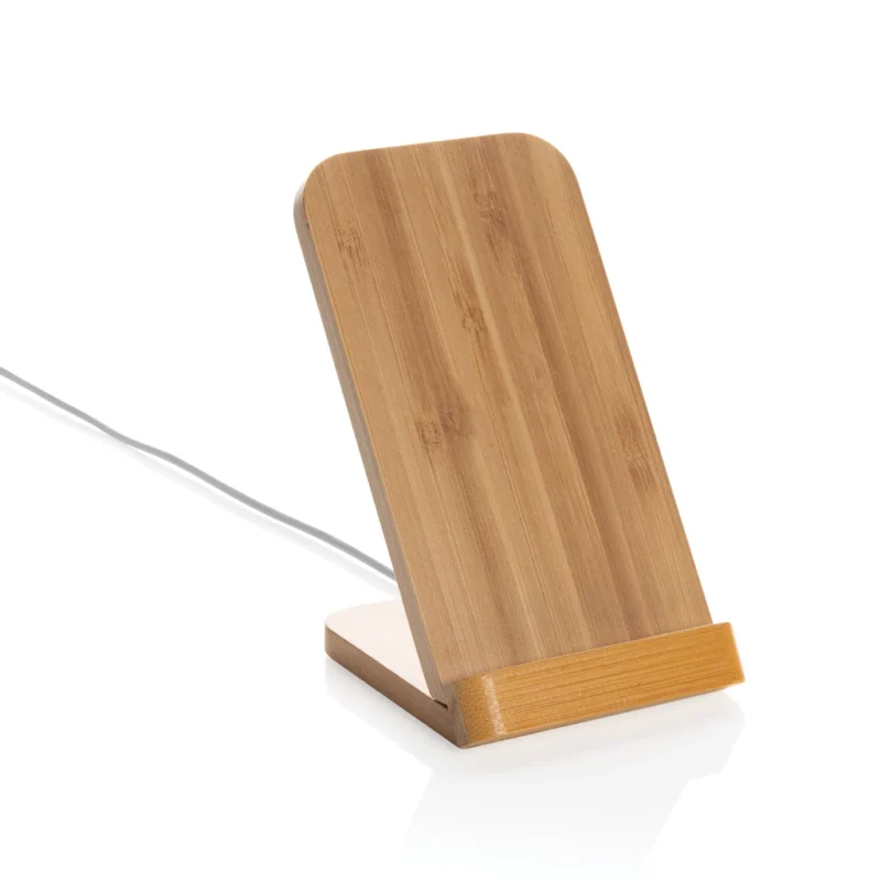 Bamboe 5W draadloze oplaadstandaard bruin