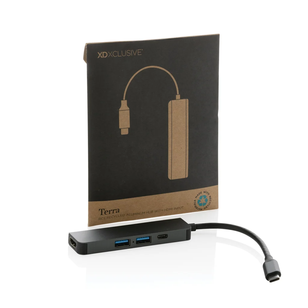 Terra RCS gerecycled aluminium hub met HDMI input