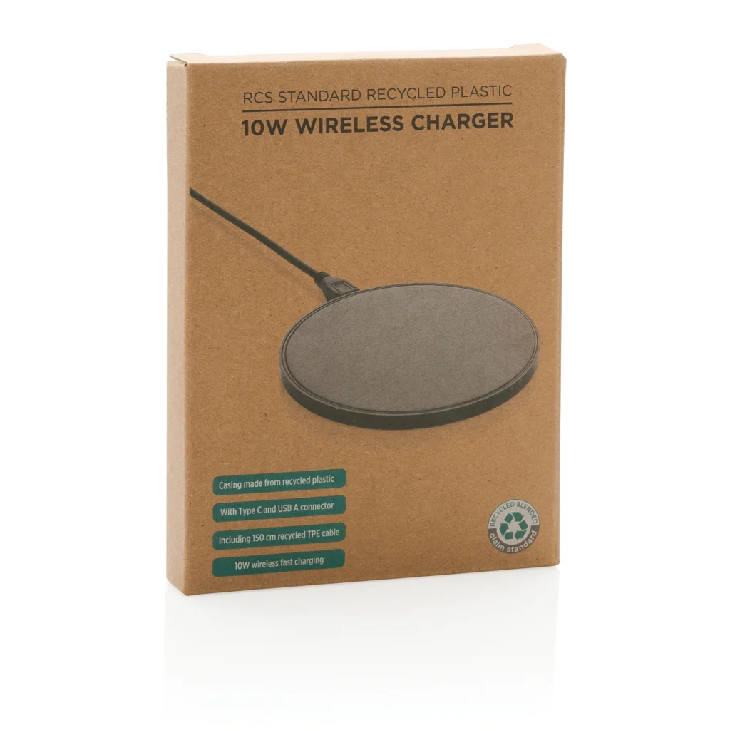 RCS standaard recycled plastic 10W draadloze lader