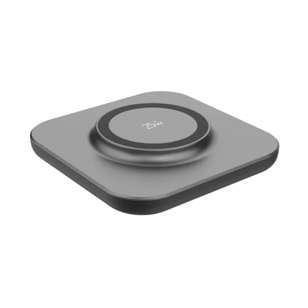 Quantum ultra-fast 25W magnetische draadloze lader grijs, zwart