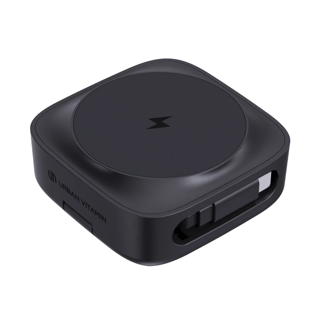 Urban Vitamin Goleta 2-in-1 15 W magn. draadloze oplader zwart