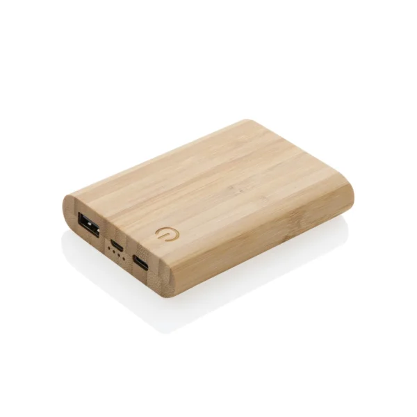 Bamboe 5.000 mAh powerbank bruin