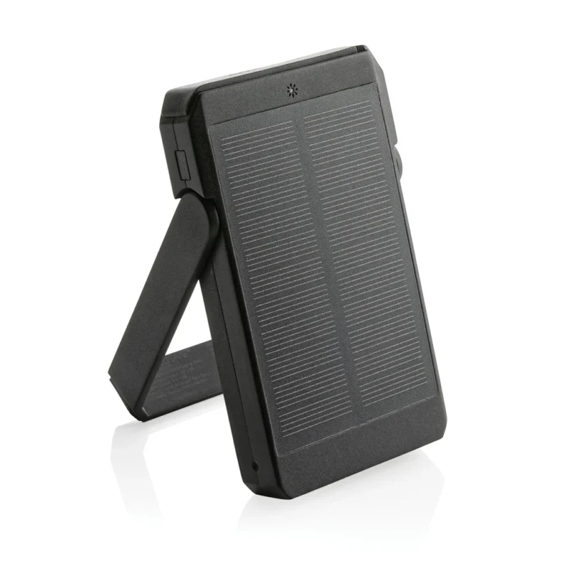 Skywave RCS rerecycled solar powerbank 5.000 mah 10W zwart