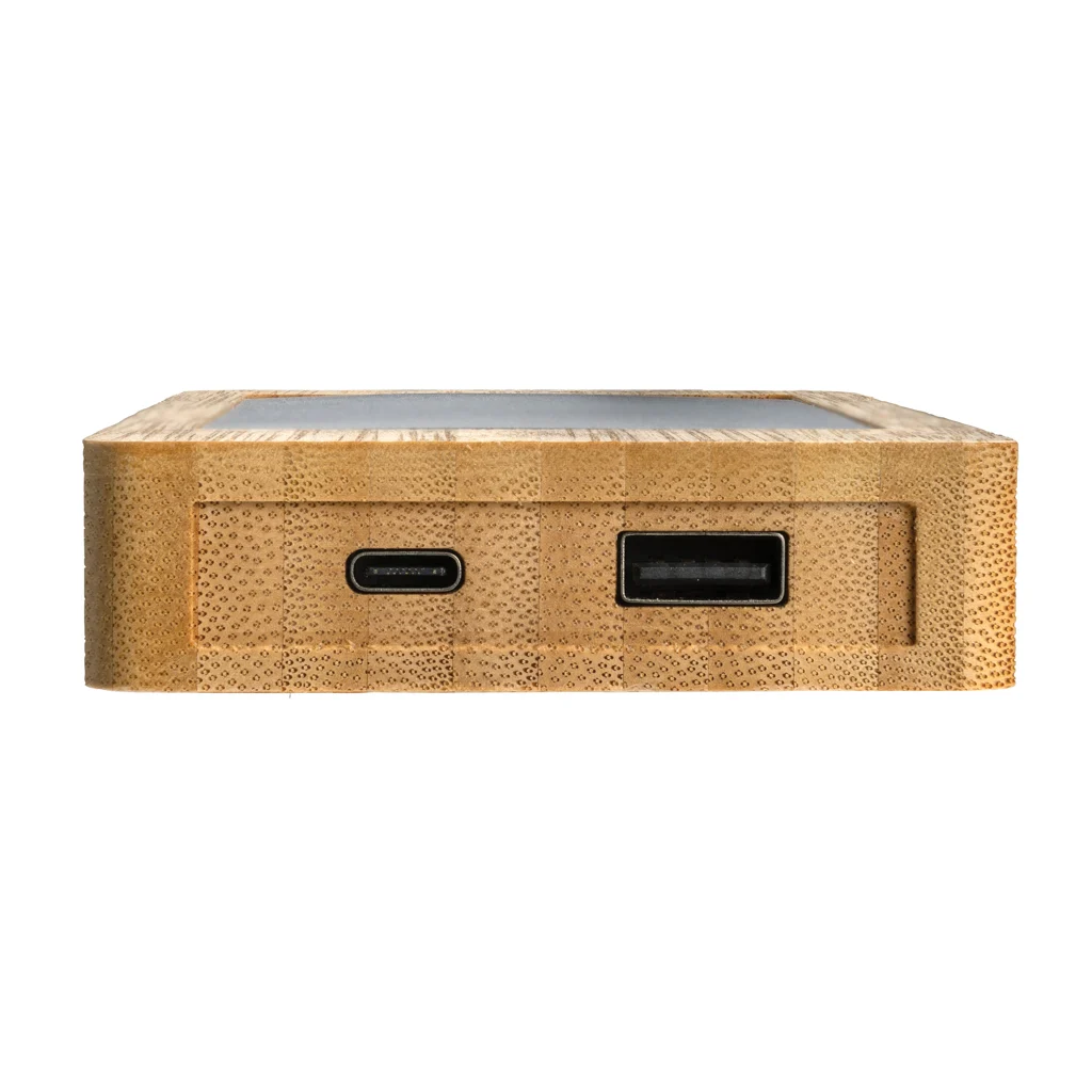 Sunwick 10.000 mAh bamboe solar powerbank