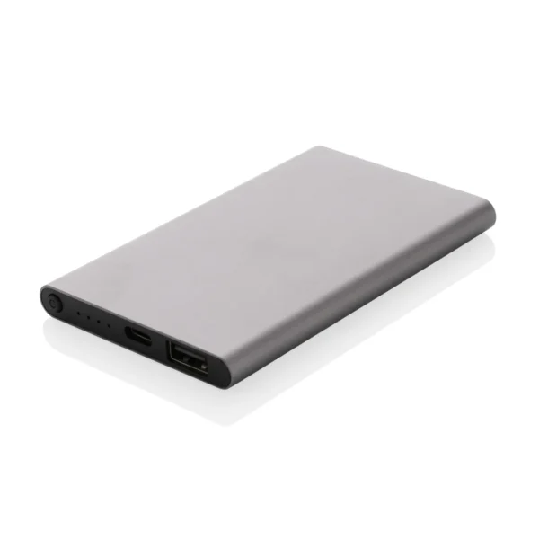 RCS gerecycled plastic/alu 4000 mah powerbank met type C antraciet