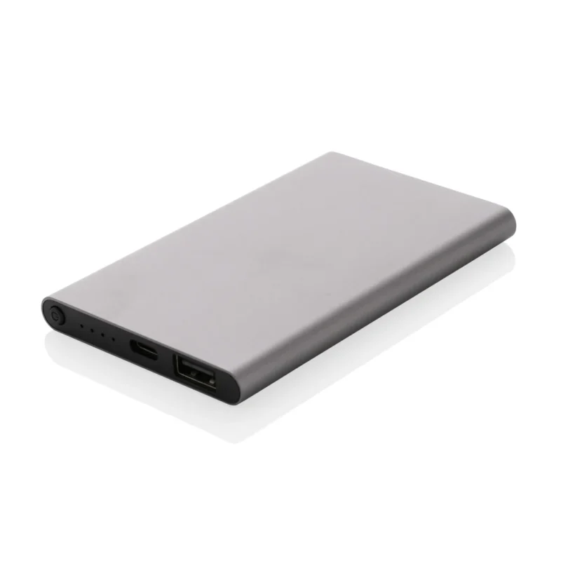 RCS gerecycled plastic/alu 4000 mah powerbank met type C antraciet
