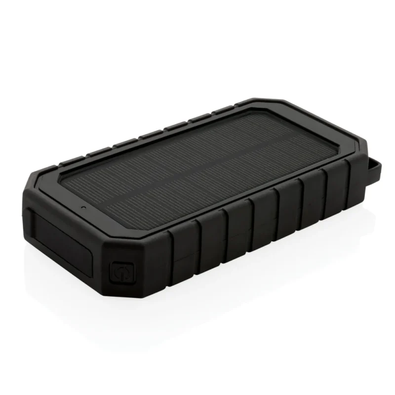 RCS recycled plastic solar powerbank 10W Wireless zwart