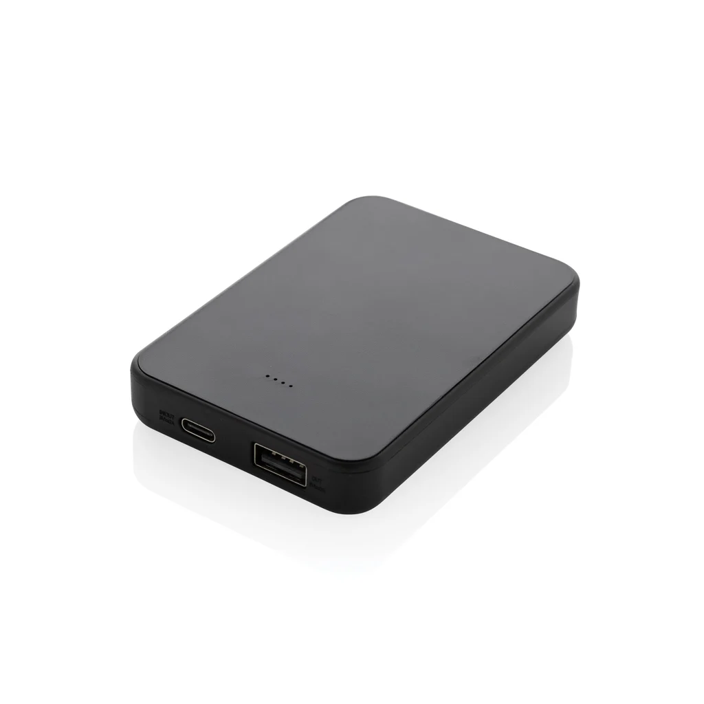 Boostcore RCS recycled plastic powerbank 5.000mAh met USB C zwart