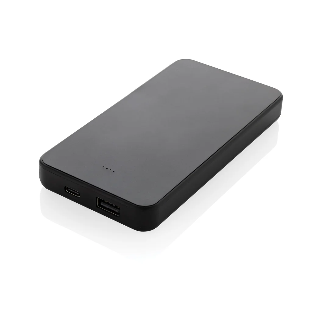 Boostcore RCS recycled plastic powerbank 10.000mAh met USB zwart