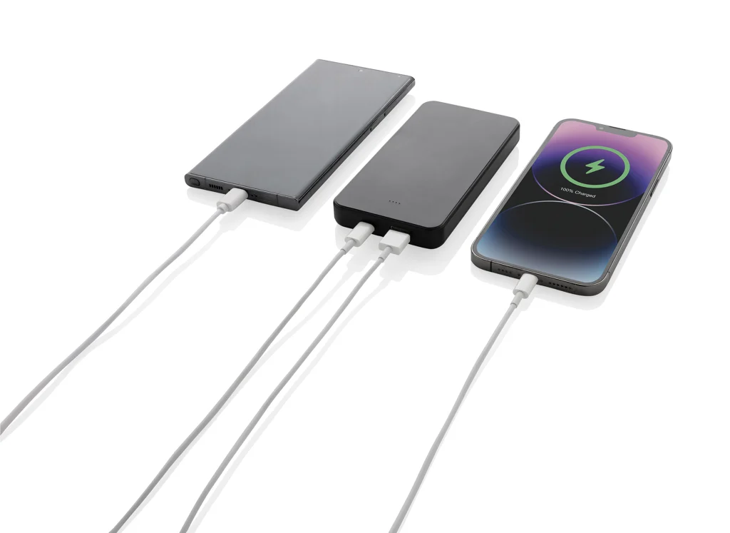 Boostcore RCS recycled plastic powerbank 10.000mAh met USB