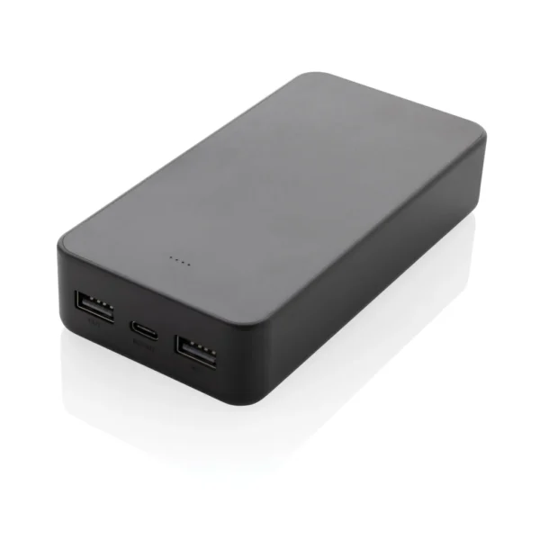 Boostcore RCS recycled plastic powerbank 20.000mAh met USB C zwart