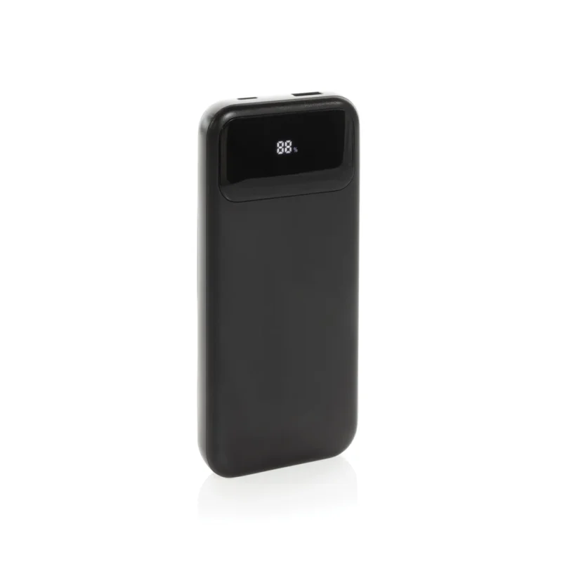 Turbopack RCS rplastic powerbank 10.000 ingebouwde kabels zwart