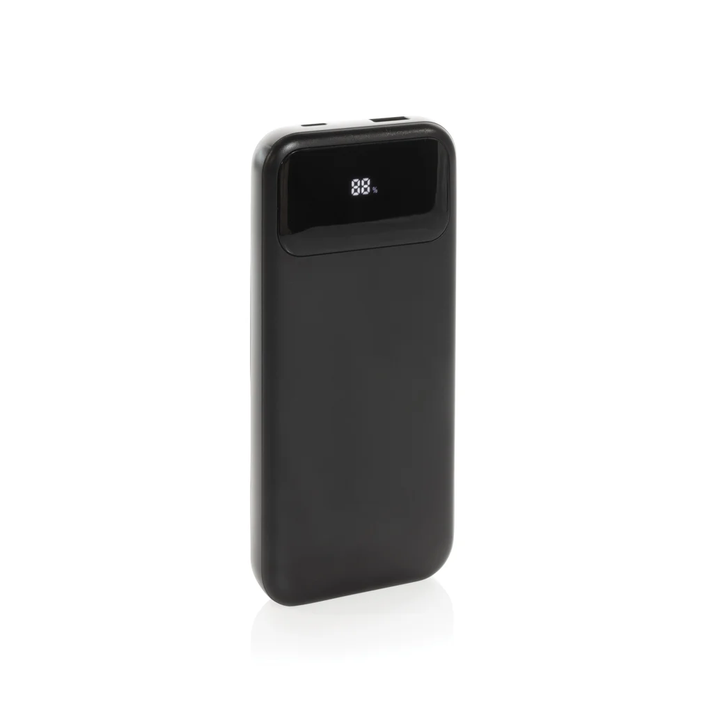 Turbopack RCS rplastic powerbank 10.000 ingebouwde kabels zwart