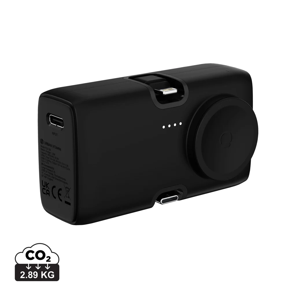 Urban Vitamin San Diego RCS rplastic 20W PD powerbank zwart