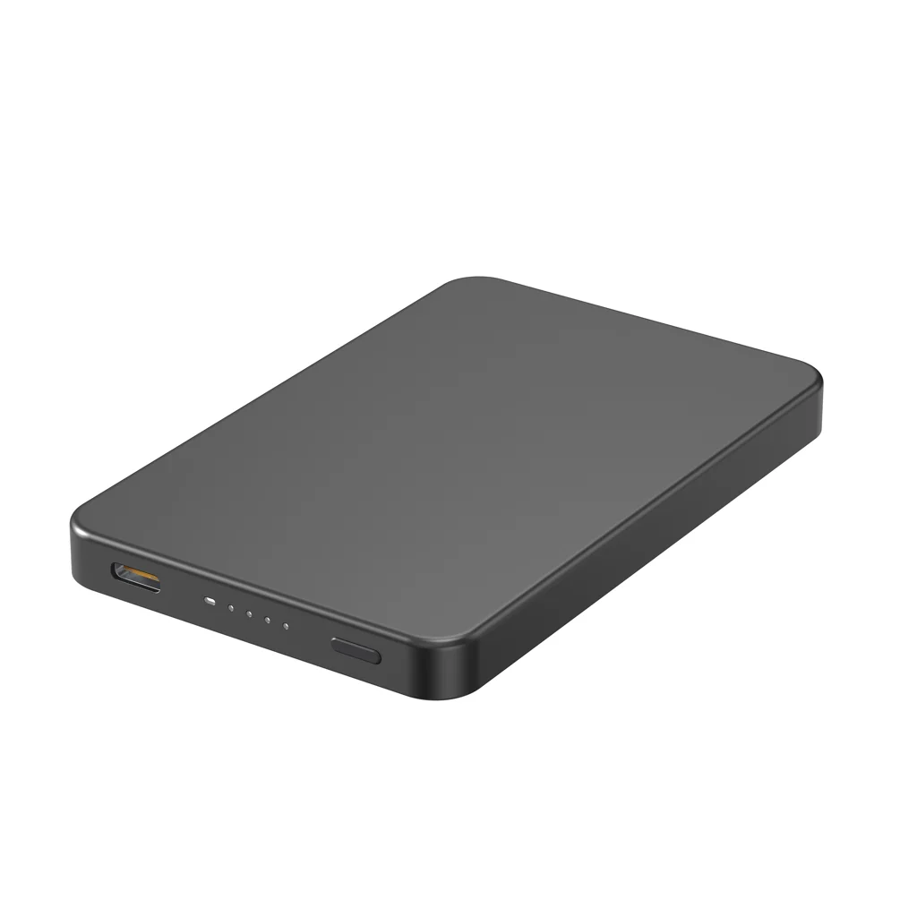 Urban Vitamin Marin 5000mAh magnetic 15W wireless powerbank zwart