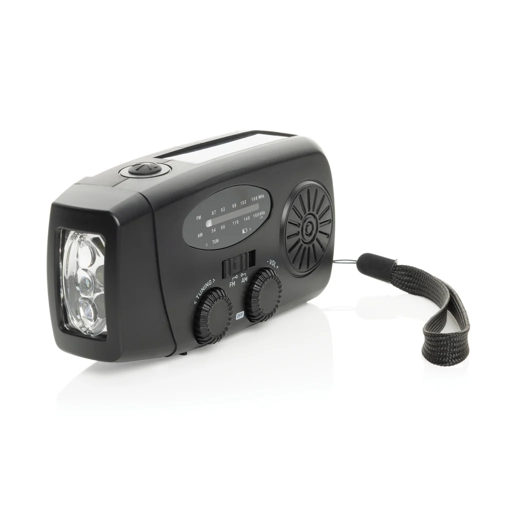 RescueWave noodradio van RCS gerecycled plastic zwart
