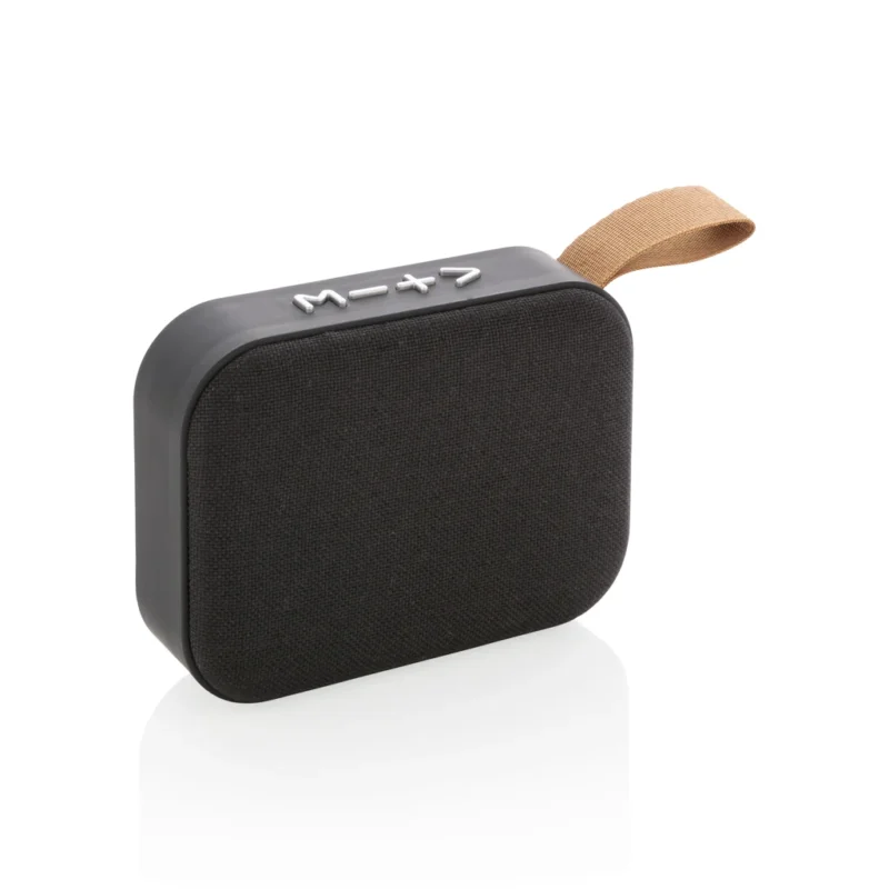 Fabric trend draadloze 3W speaker zwart, zwart
