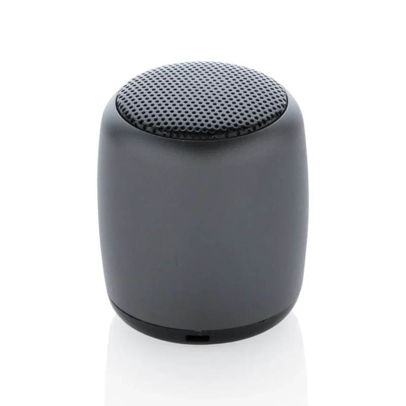 Mini aluminium draadloze speaker antraciet