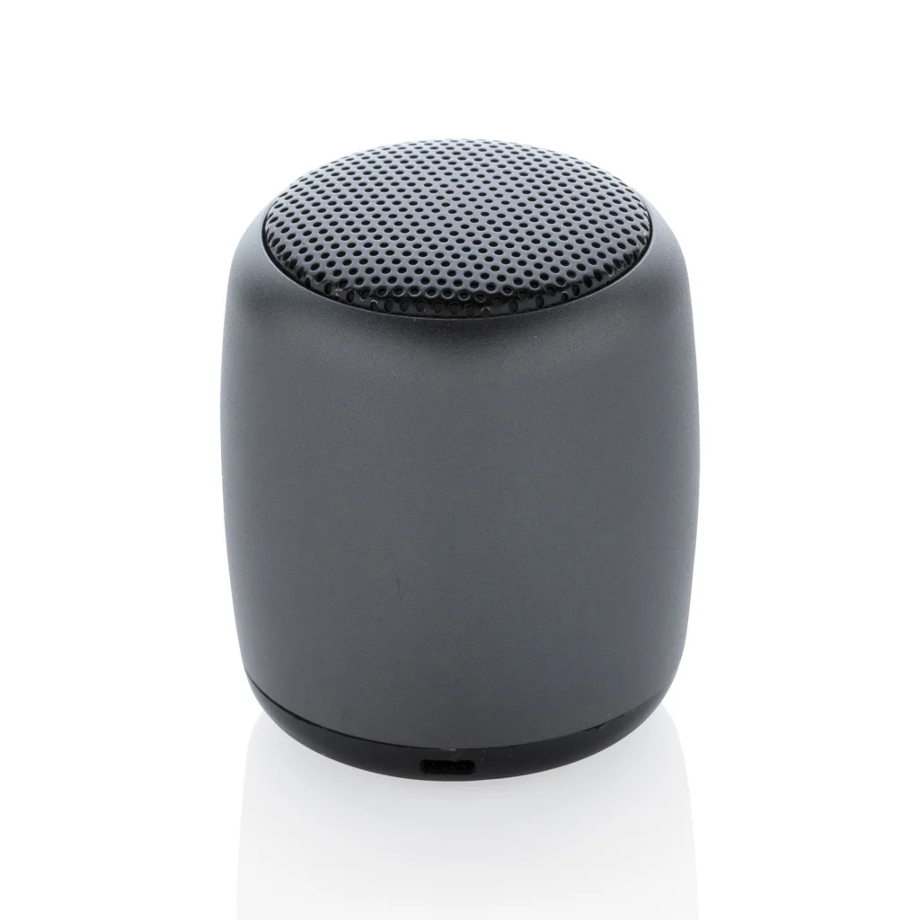Mini aluminium draadloze speaker antraciet