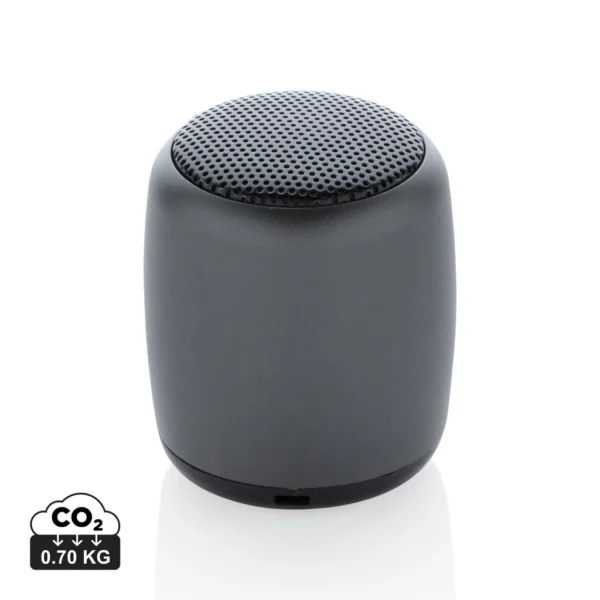 Mini aluminium draadloze speaker antraciet