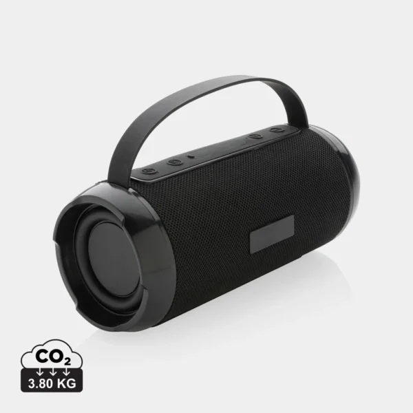 RCS recycled plastic Soundboom waterdichte 6W luidspreker zwart