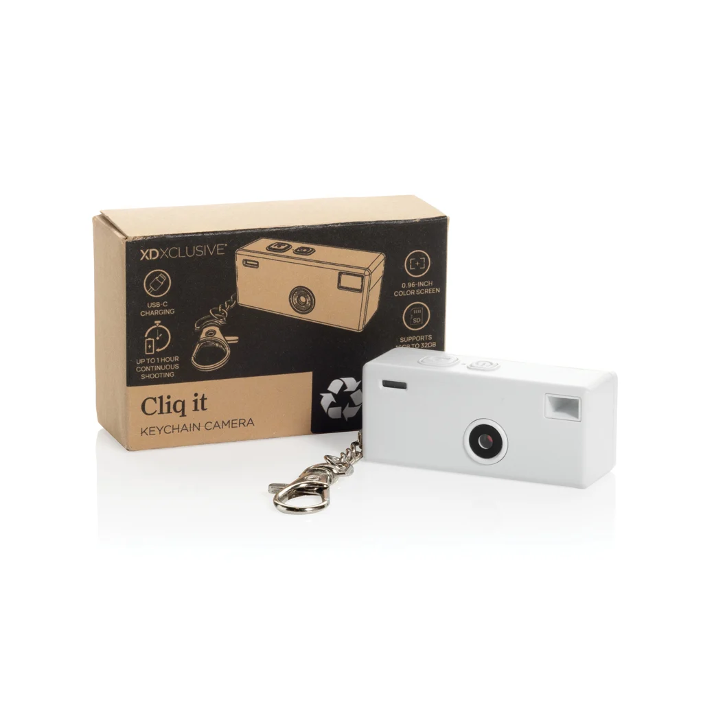 Cliq it RCS gerecyclede plastic sleutelhangercamera