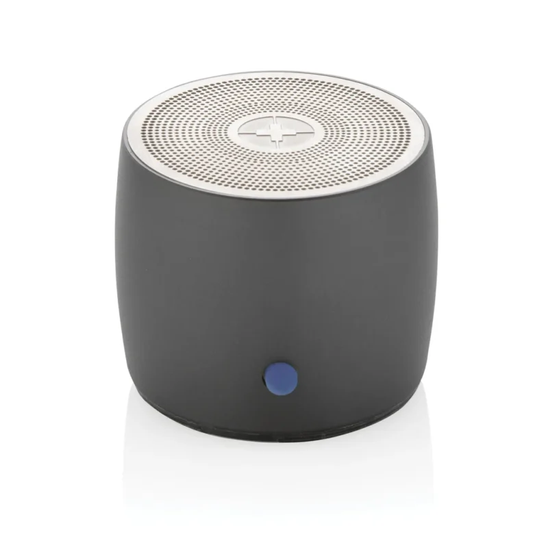 Swiss Peak RCS gerecycled aluminium 3W bass speaker grijs
