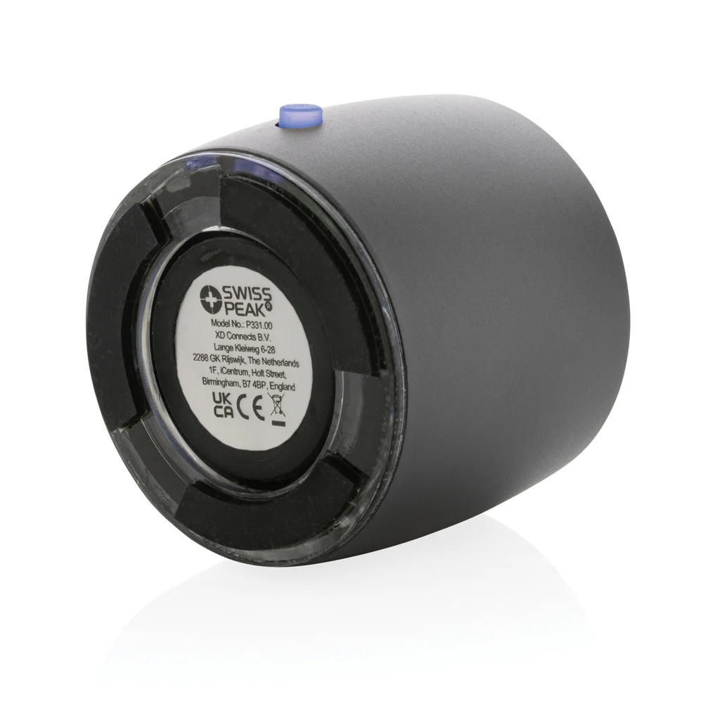 Swiss Peak RCS gerecycled aluminium 3W bass speaker