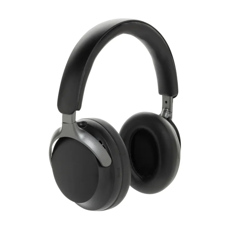 Soundpro RCS gerecycled plastic ANC-hoofdtelefoon zwart