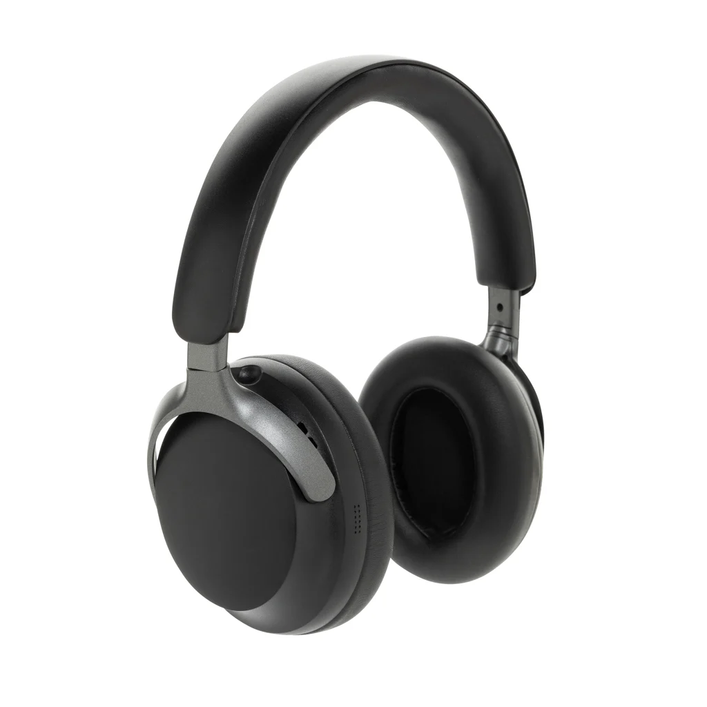 Soundpro RCS gerecycled plastic ANC-hoofdtelefoon zwart