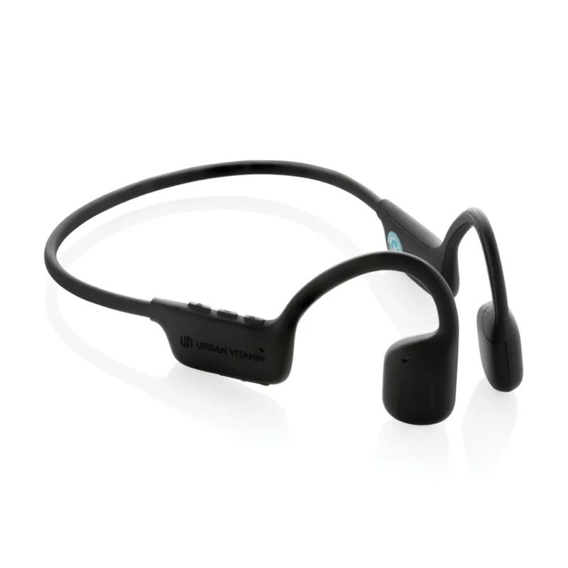 Urban Vitamin Glendale RCS gerecycled plastic hoofdtelefoon zwart