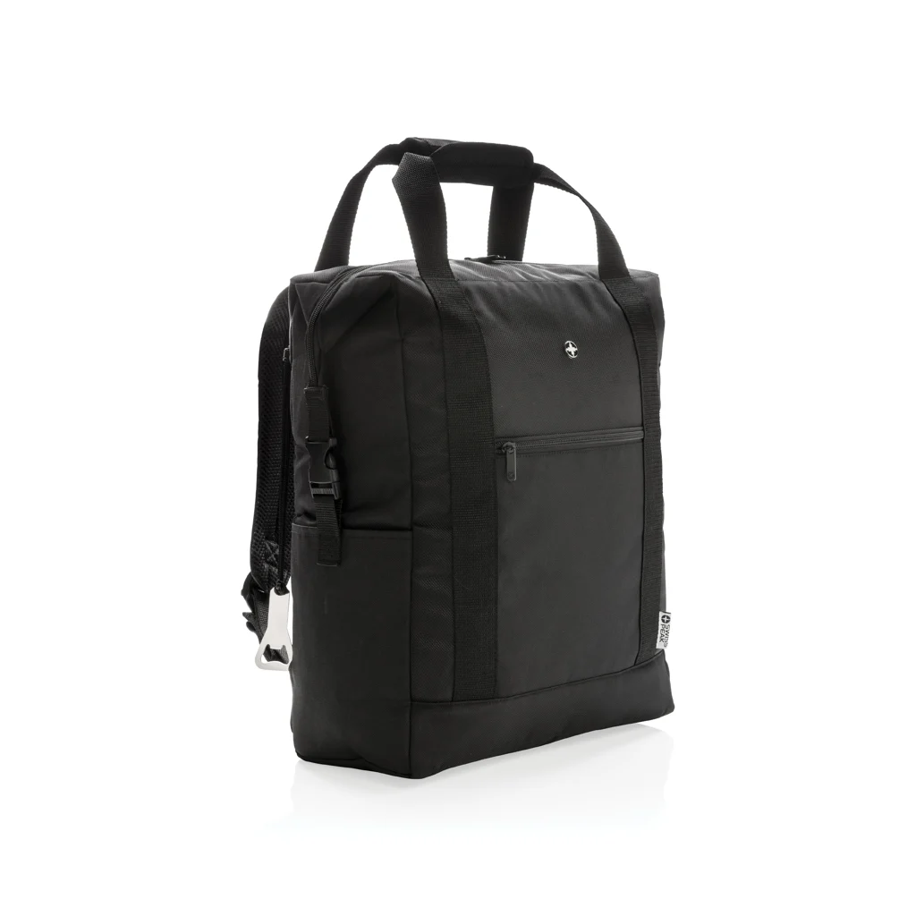 Swiss Peak koeldraagtas/rugzak PVC vrij zwart
