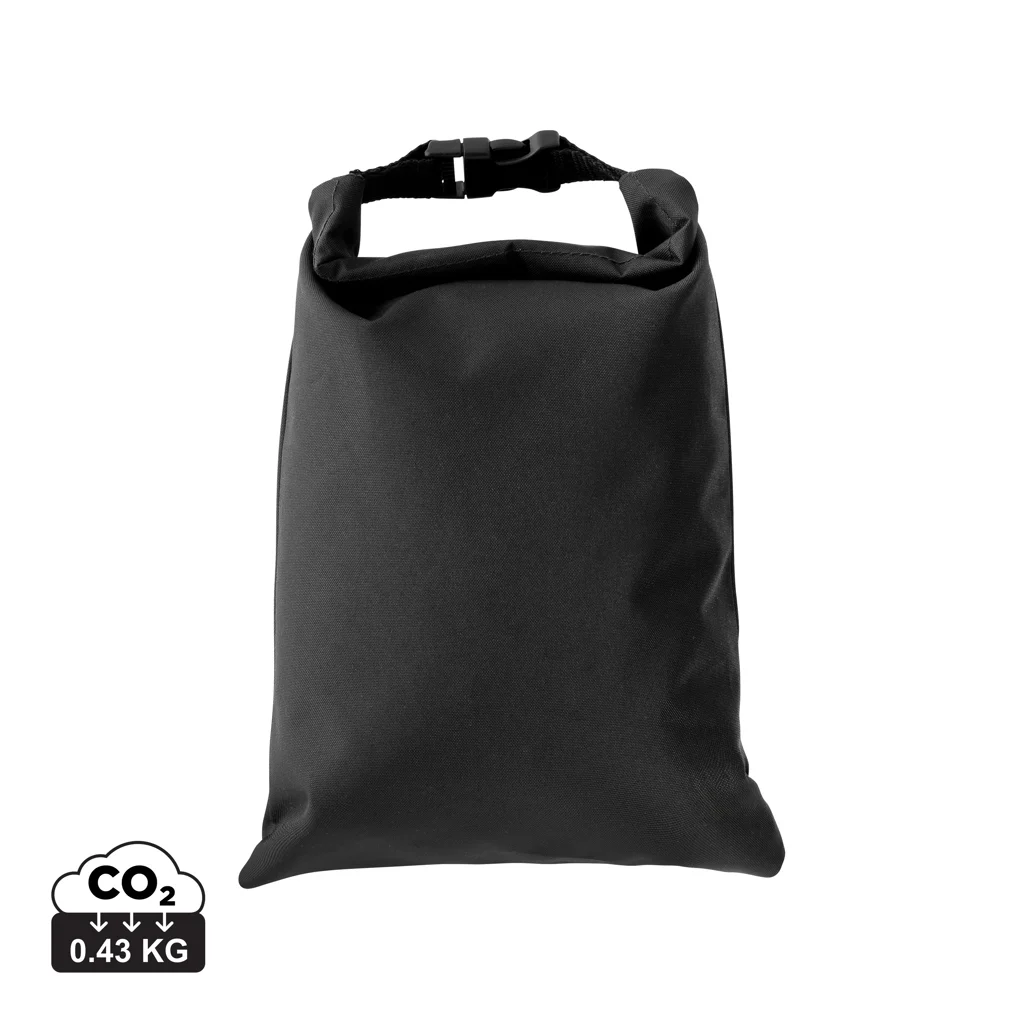 Snackstrap AWARE™ RPET opvouwbare lunchzak 30x20CM zwart